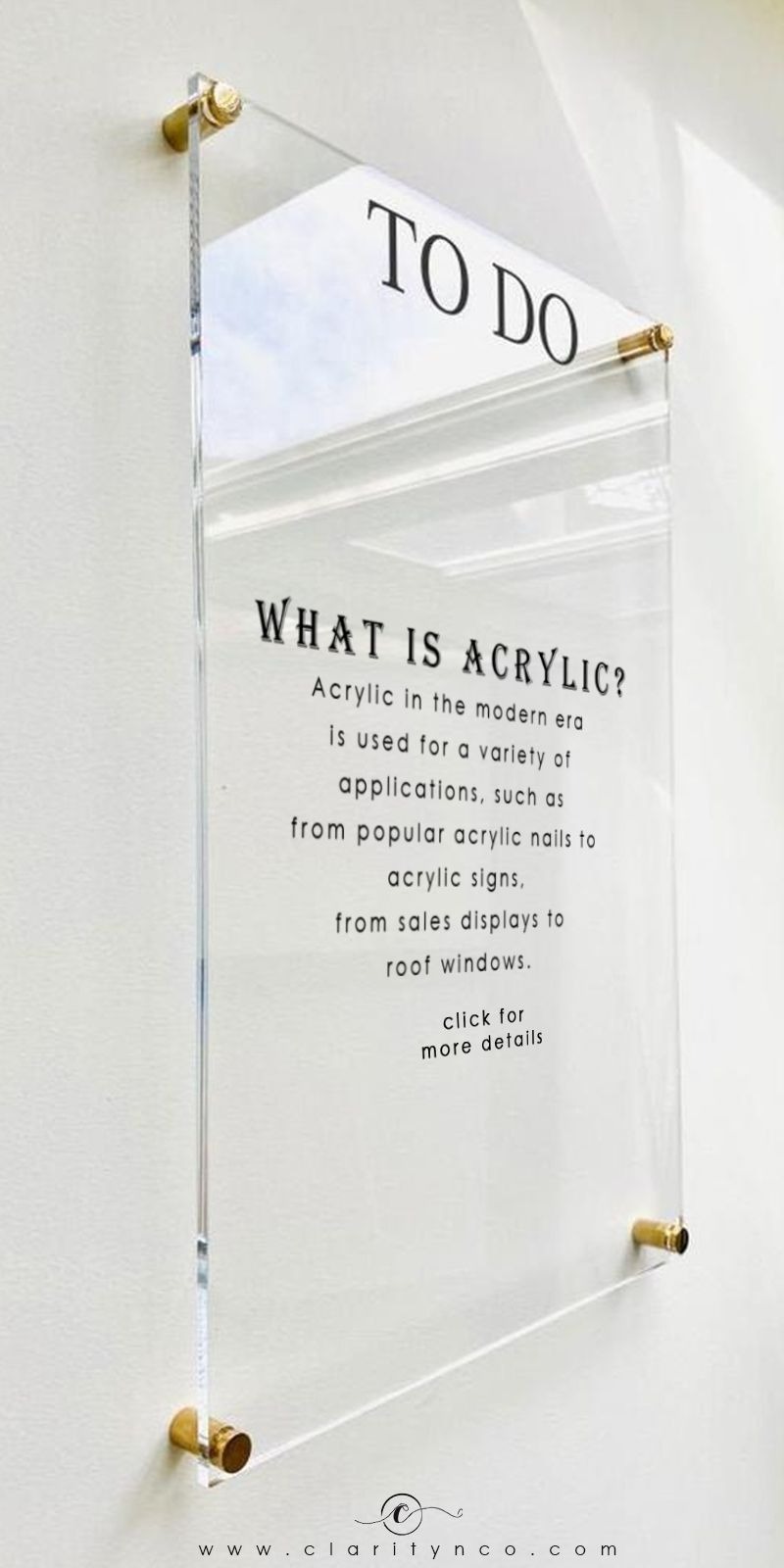 Acrylic Signage 5mm Clear