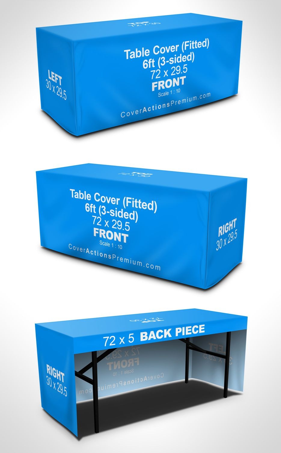 Branded Table Covers 6ft